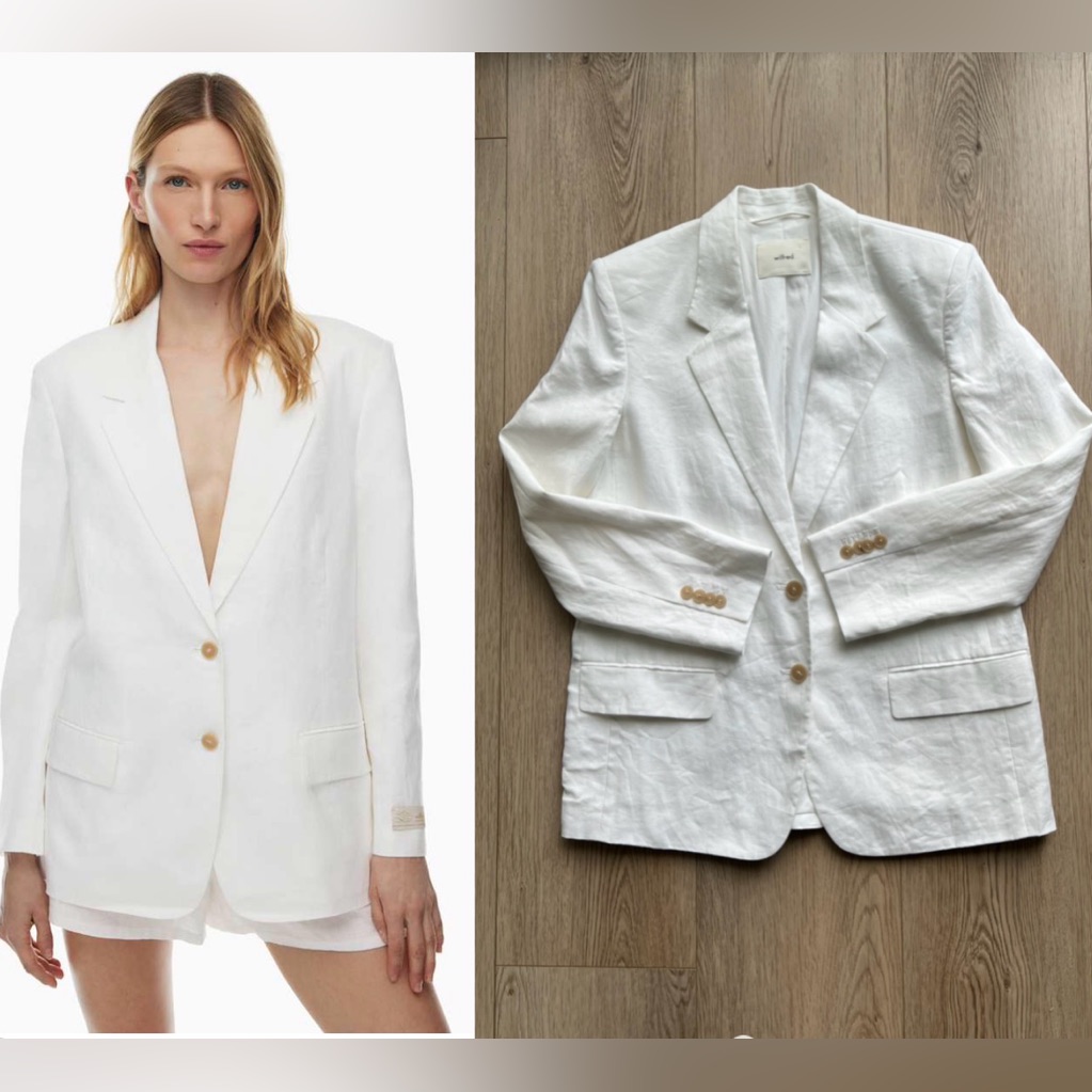 Nwots Wilfred Burlington Linen Blazer Sz Xs